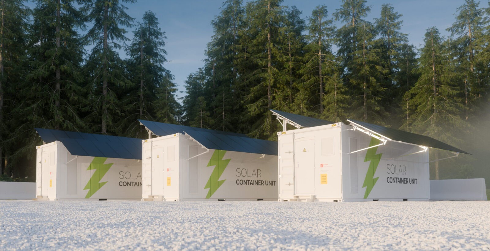 solar generator units with power storage